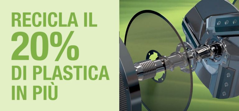 Ricicla il 20% di plastica in più con il cambiafiltro a pressione costante DUO