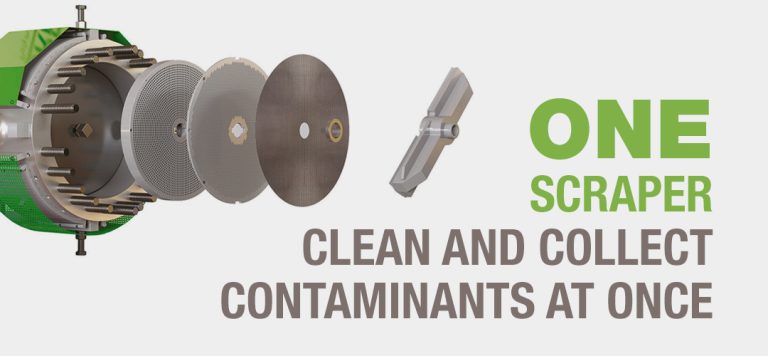 ONE scraper: clean and collect contaminants at once
