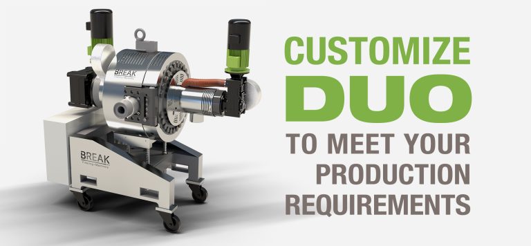 Customize DUO to meet your production requirements