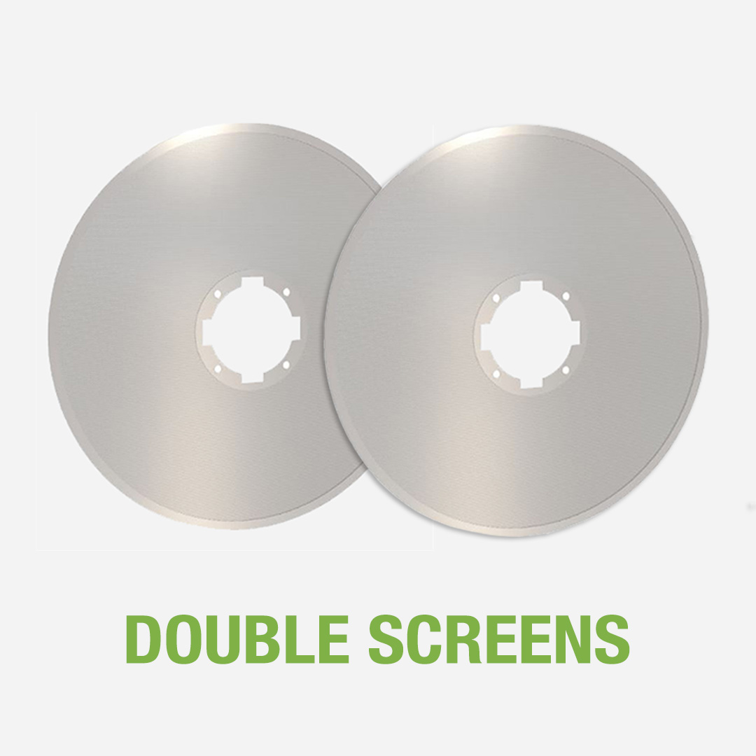 Double screens for increased production volume