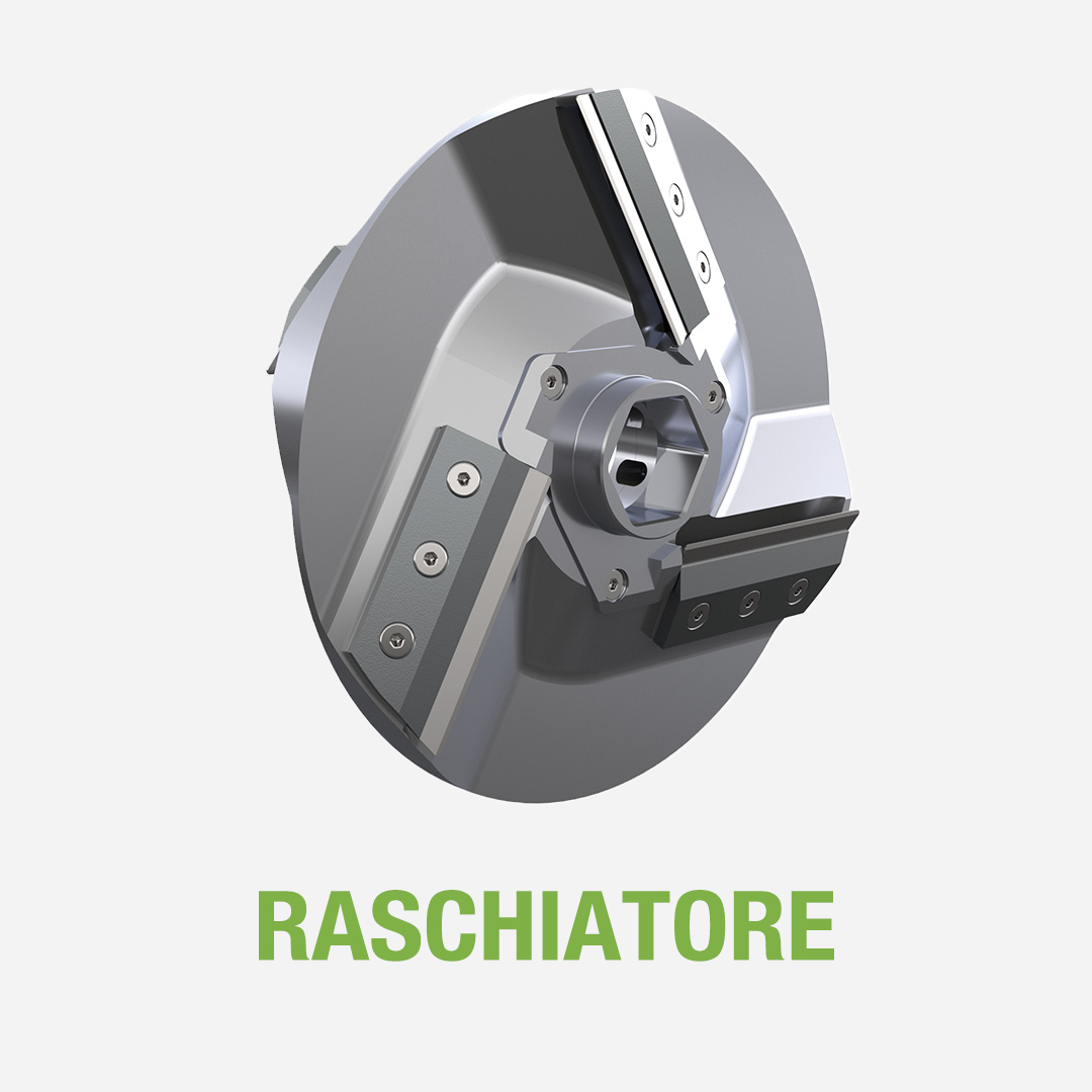 Raschiatore per contaminazione elevata