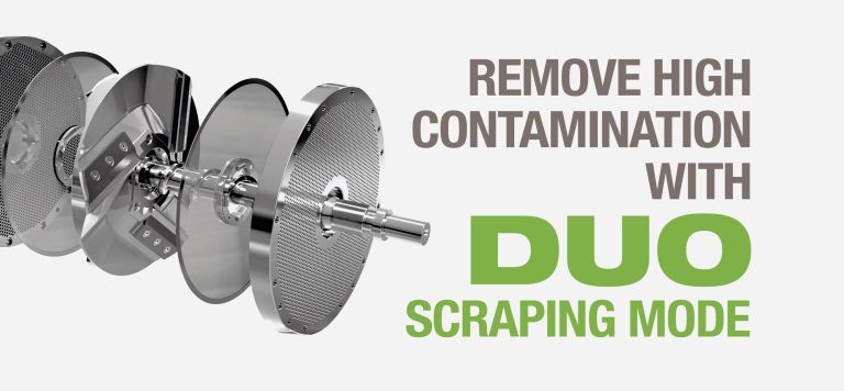 Remove high contamination with DUO scraping mode