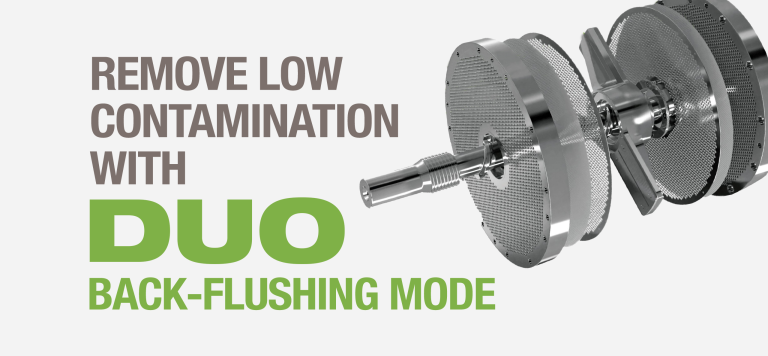Remove low contamination with DUO back-flushing mode