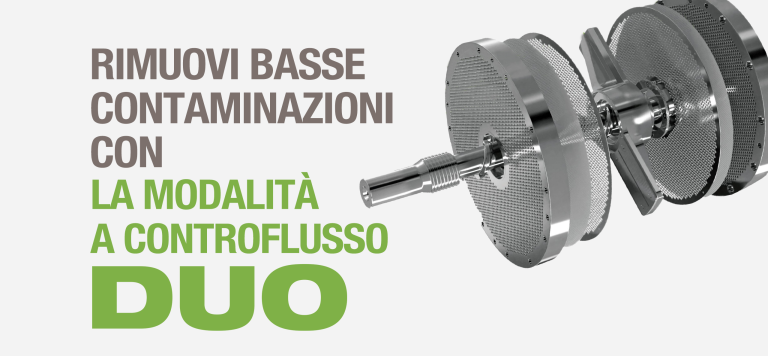 Rimuovi basse contaminazioni con la modalità a controflusso DUO