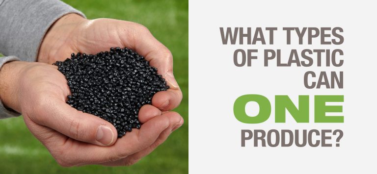 What types of plastic can ONE produce?