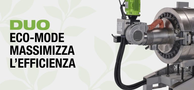 La modalità ECO di DUO massimizza l’efficienza della filtrazione della plastica