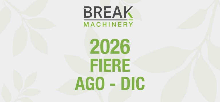 Piano aggiornato delle fiere Break Machinery – Ago – Dic 2026